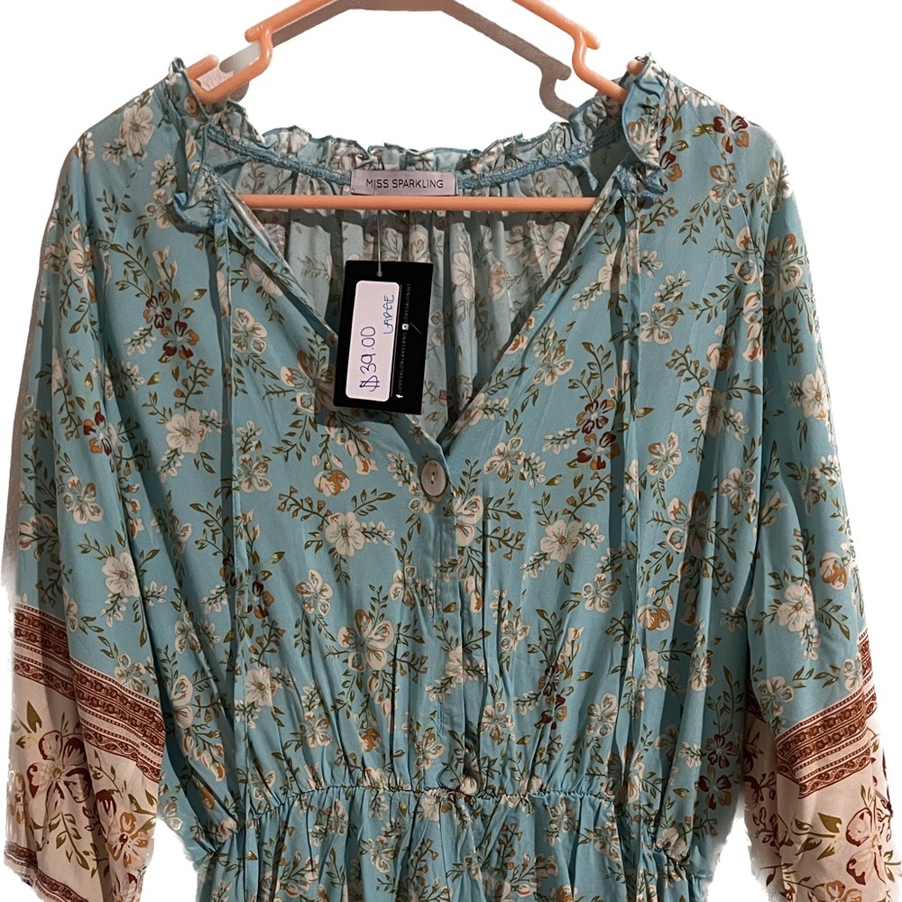 Floral print romper